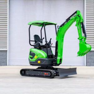 Bager X PRO 2.5T zeleni mini gosenični bager za izkope in gradbena dela